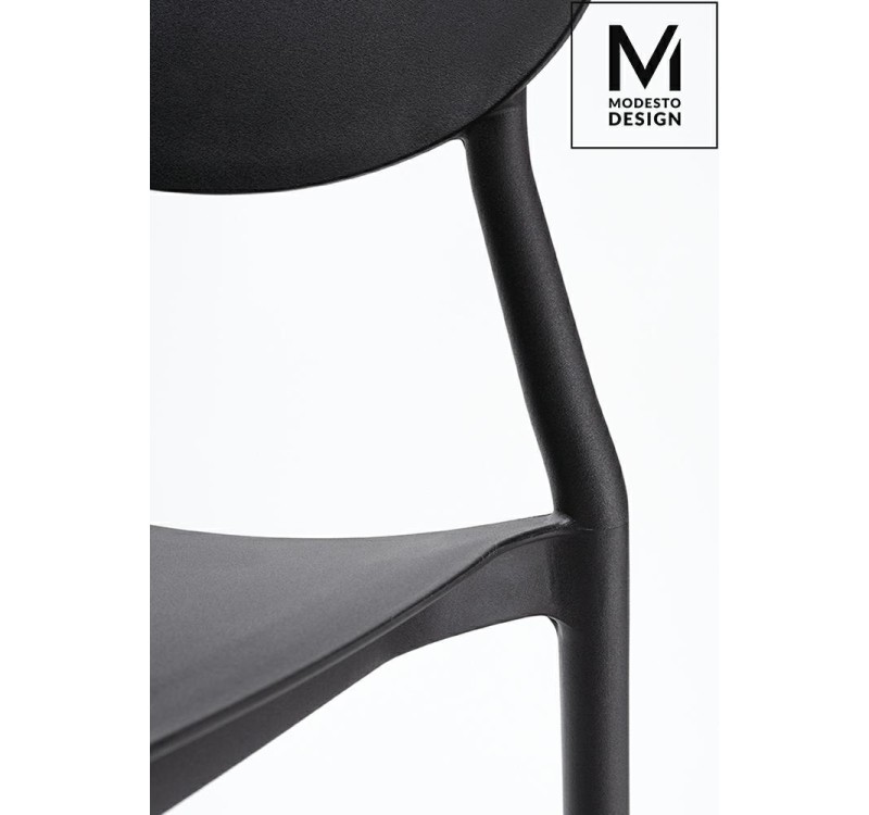MODESTO krzesło FLEX czarne - polipropylen