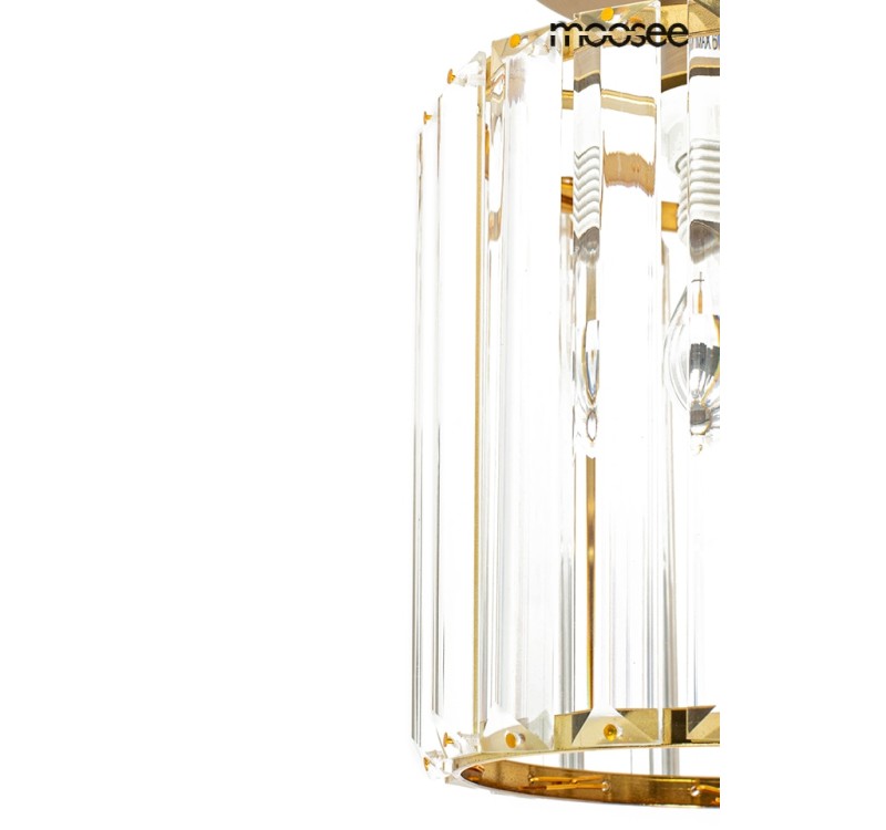 MOOSEE lampa sufitowa / plafon REY złota