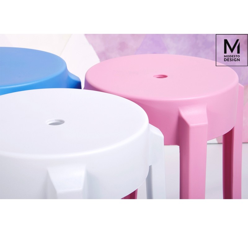 MODESTO stołek CALMAR 46 biały - polipropylen