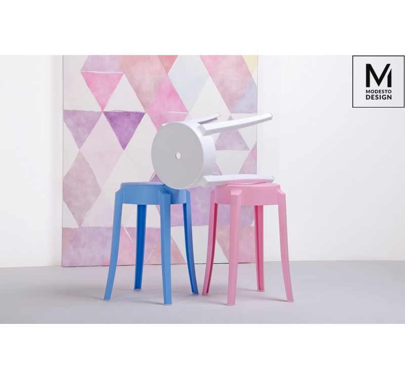 MODESTO stołek CALMAR 46 biały - polipropylen