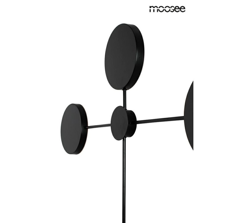 MOOSEE lampa ścienna SHADOW 4 czarna