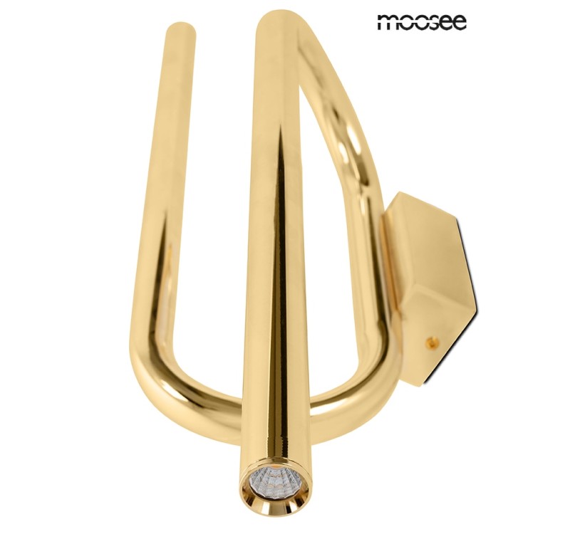 MOOSEE lampa ścienna MACAROON złota