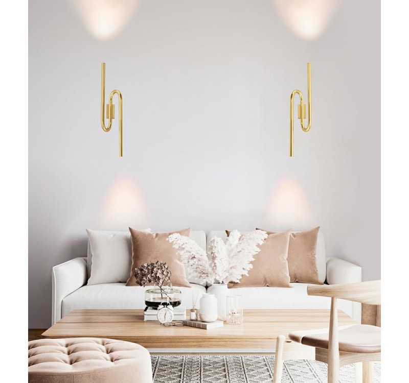 MOOSEE lampa ścienna MACAROON złota