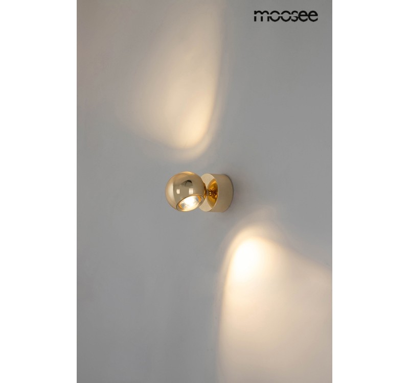 MOOSEE lampa ścienna EOS złoty