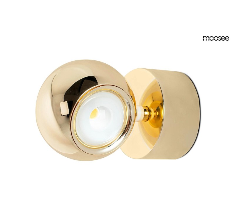 MOOSEE lampa ścienna EOS złoty