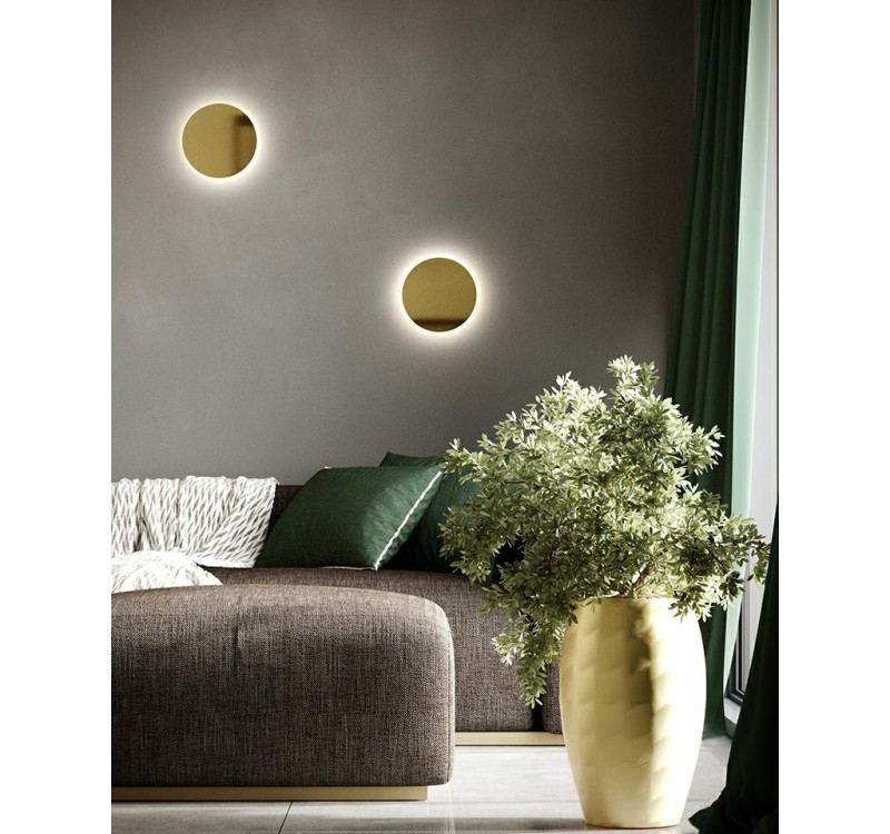 MOOSEE lampa ścienna SHADOW SUN 25 złota