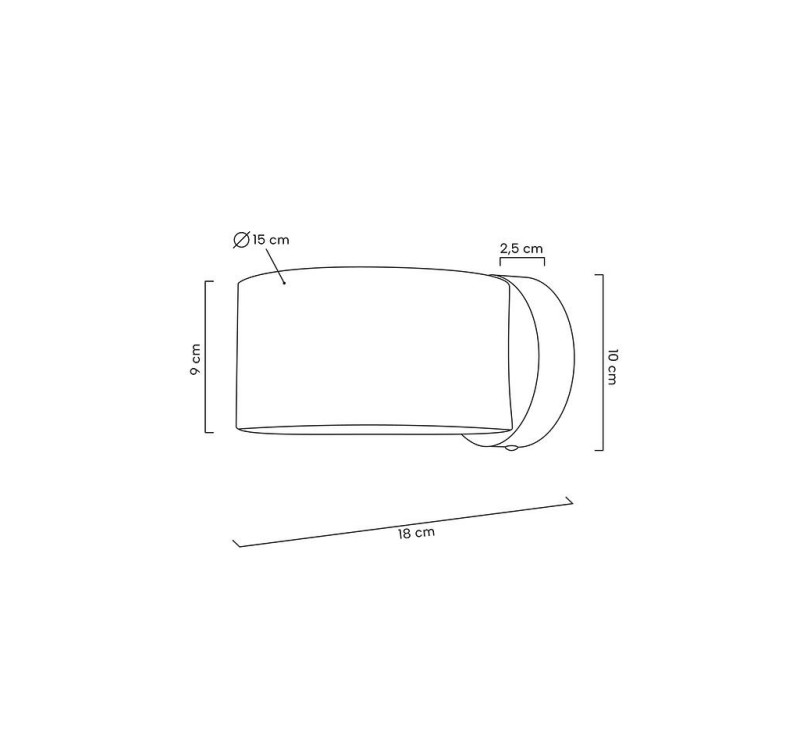 MOOSEE lampa ścienna ARRO złota