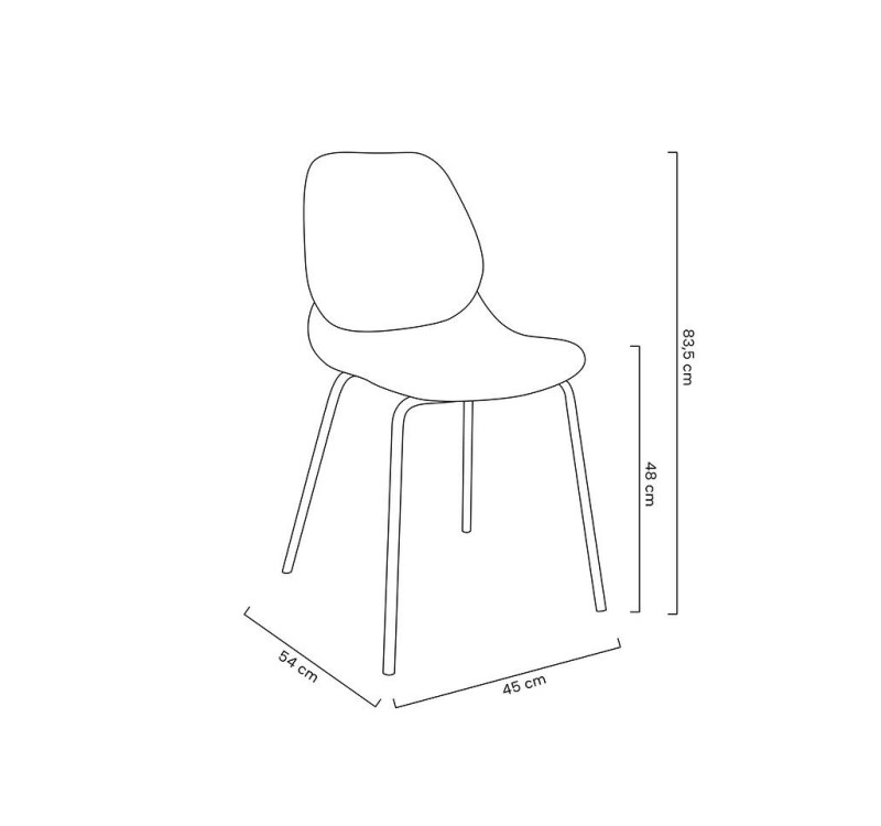 Krzesło ARIA białe