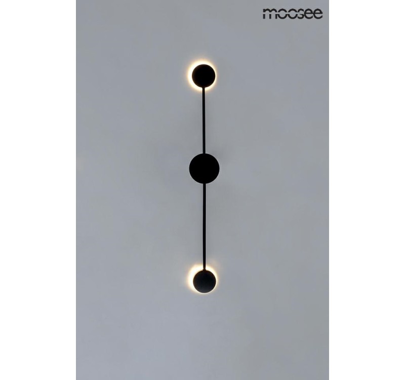 MOOSEE lampa ścienna SHADOW 2 CLOSE czarna