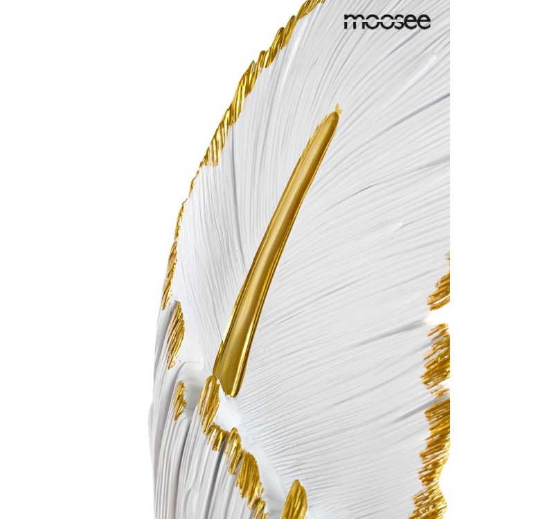 MOOSEE lampa ścienna PIÓRKO  biała / złota