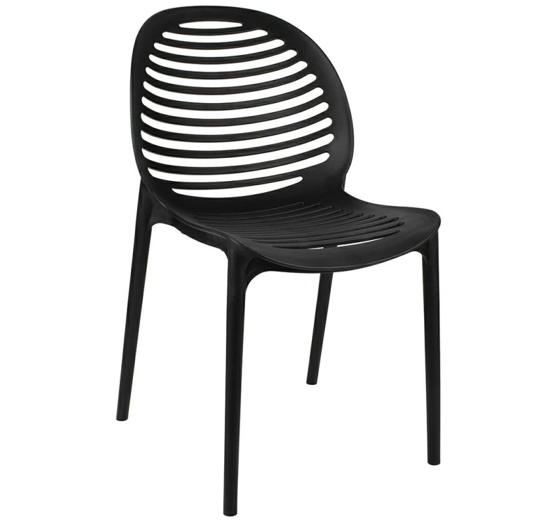 Krzesło SUNNY czarne - polipropylen