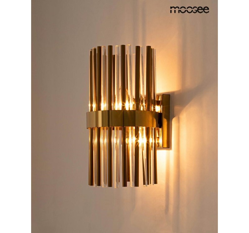 MOOSEE lampa ścienna GARDA złota