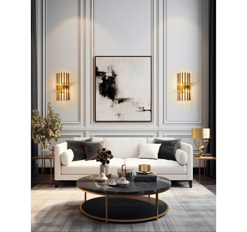 MOOSEE lampa ścienna GARDA złota