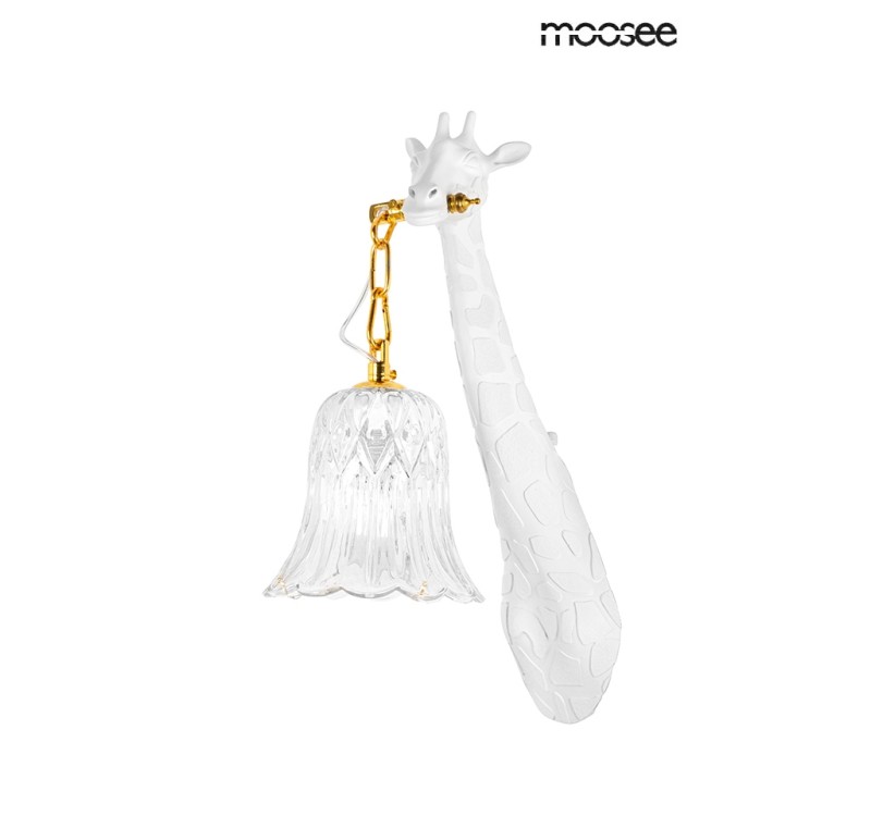 MOOSEE lampa ścienna GIRAFFE biała