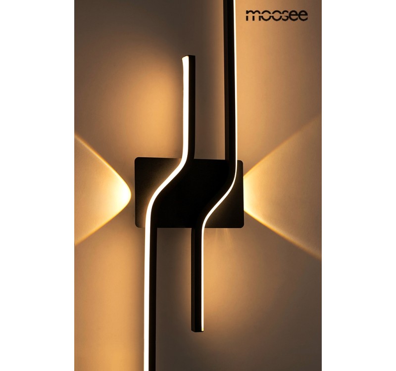 MOOSEE lampa ścienna ROCHE 100 czarna