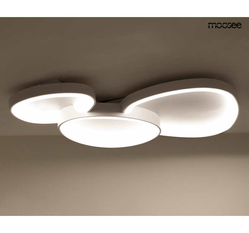 MOOSEE lampa sufitowa / plafon CELLS 3    biała