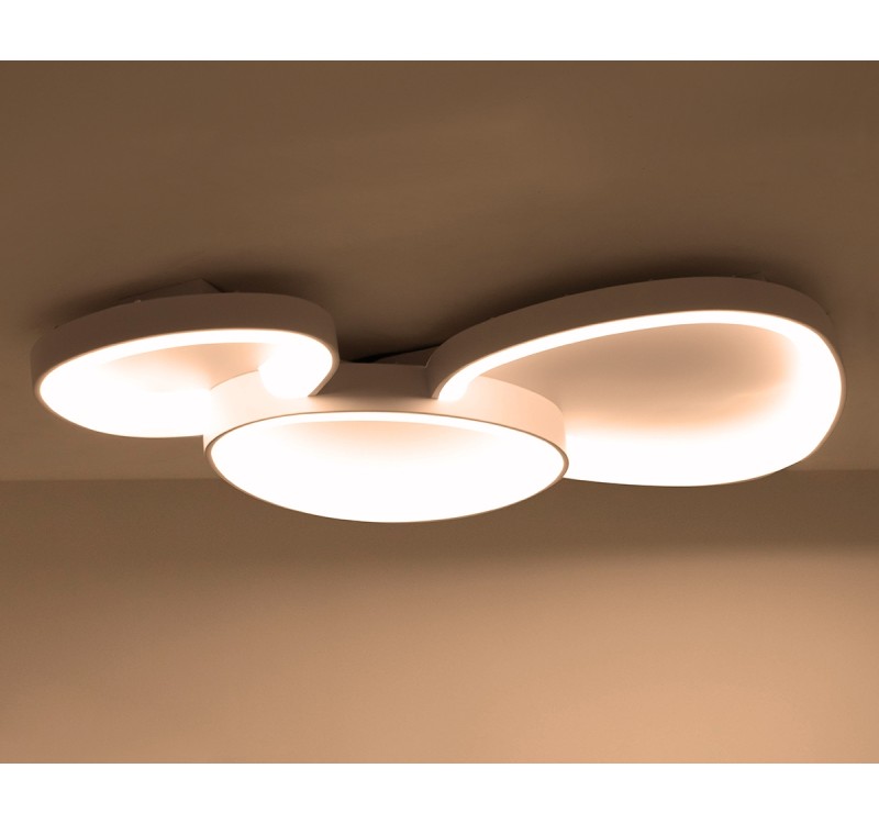 MOOSEE lampa sufitowa / plafon CELLS 3    biała