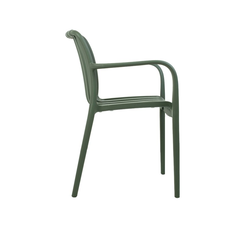 MODESTO krzesło Strips zielone  -         polipropylen