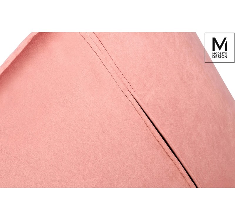 MODESTO krzesło RANGO różowe - welur, metal