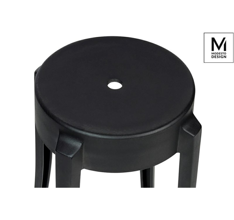 MODESTO stołek CALMAR 46 czarny - polipropylen