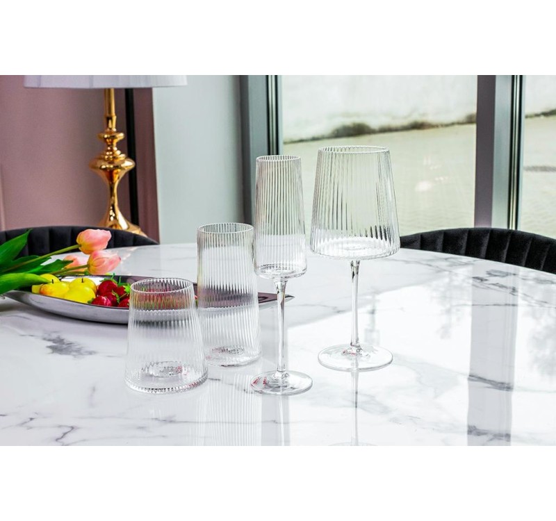 KARE kieliszek do szampana RIFFLE 215 ml transparentny