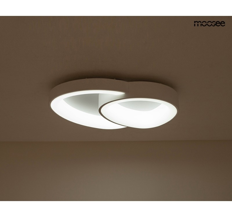 MOOSEE lampa sufitowa / plafon CELLS 2    biała