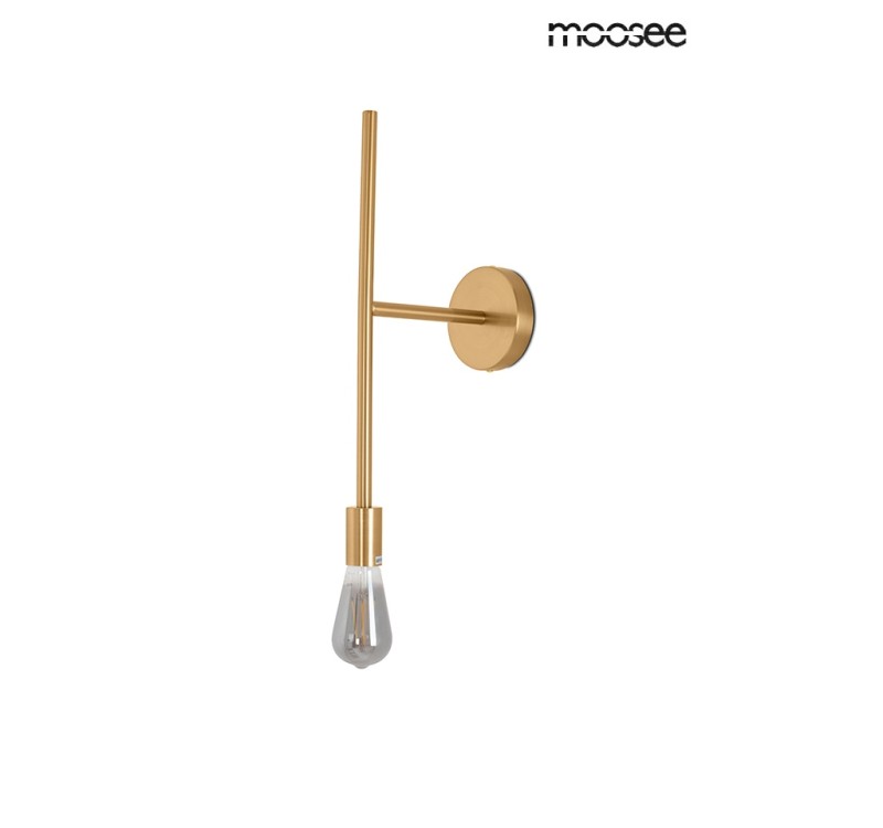 MOOSEE lampa ścienna RIVA złota