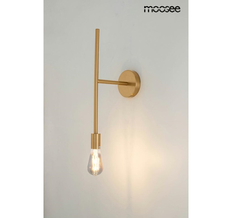MOOSEE lampa ścienna RIVA złota