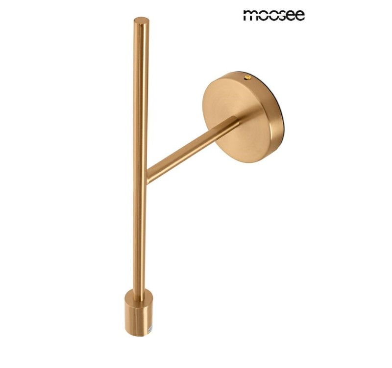 MOOSEE lampa ścienna RIVA złota