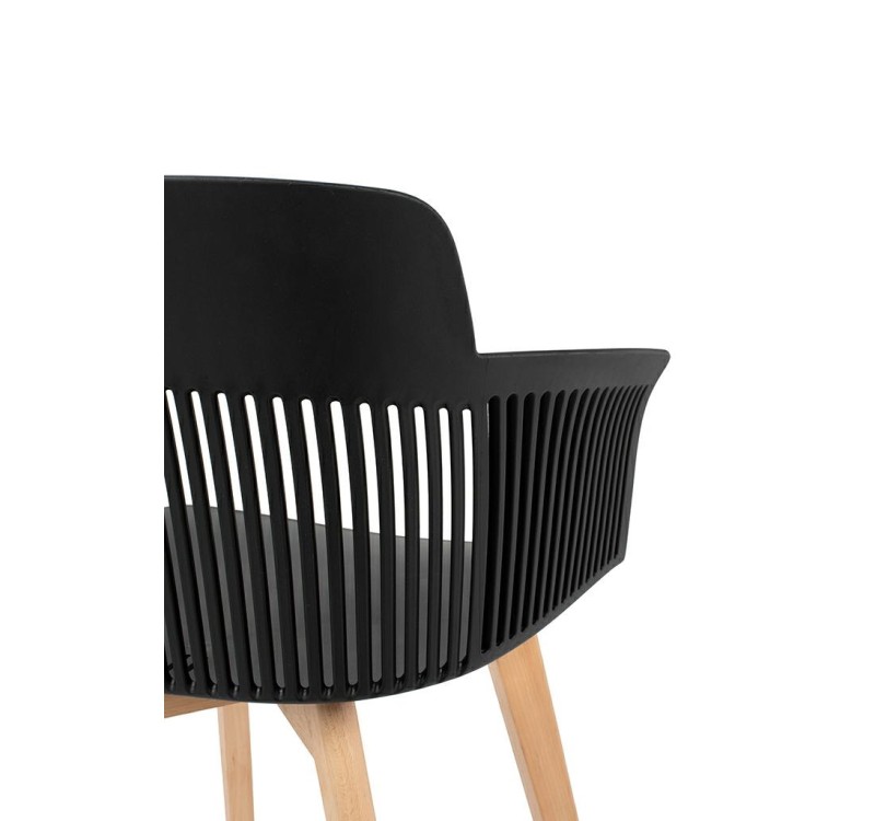 Krzesło TORRE WOOD czarne