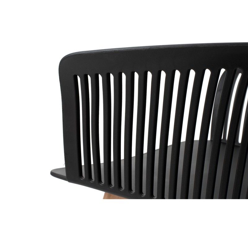 Krzesło TORRE WOOD czarne