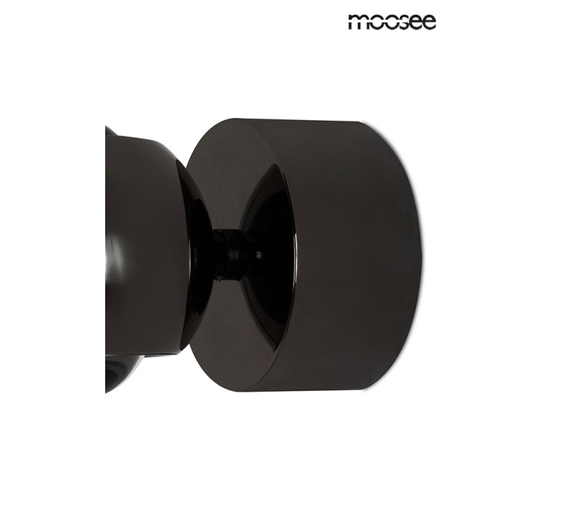 MOOSEE lampa ścienna EOS czarny chrom