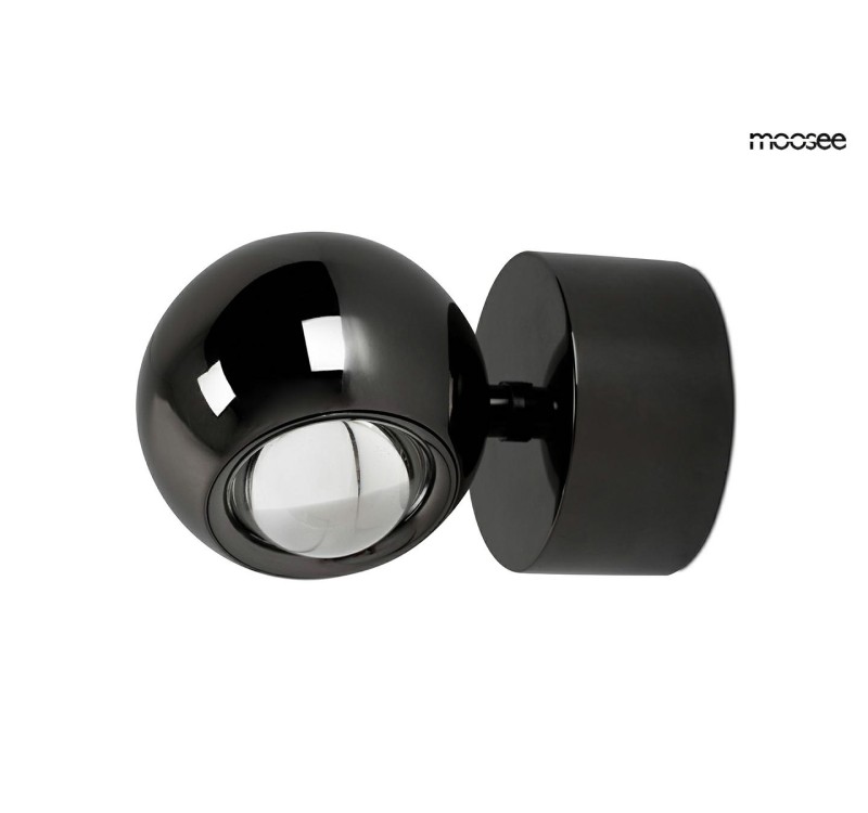 MOOSEE lampa ścienna EOS czarny chrom
