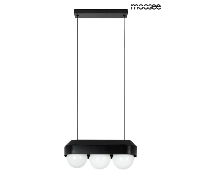 MOOSEE lampa wisząca DROPS 3 czarna