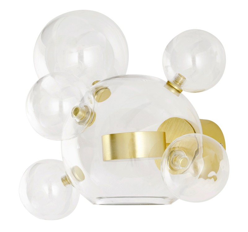 Lampa ścienna CAPRI WALL 6 złota