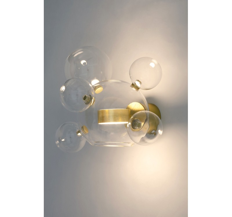 Lampa ścienna CAPRI WALL 6 złota