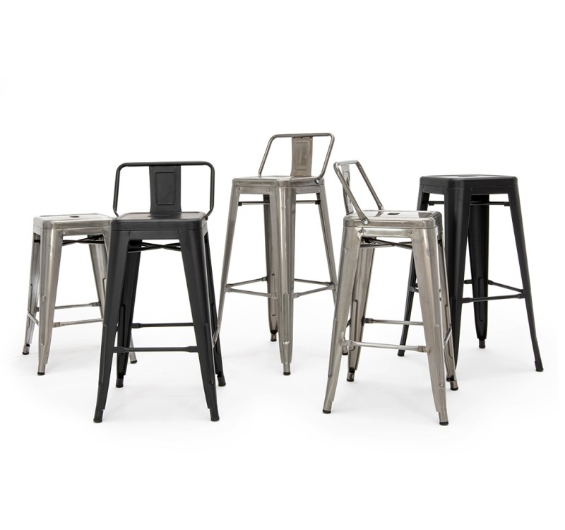 Krzesło barowe TOWER BACK 66 (Paris) metal