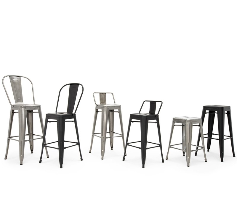 Krzesło barowe TOWER BACK 66 (Paris) metal