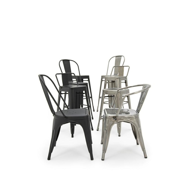 Krzesło barowe TOWER BACK 66 (Paris) metal