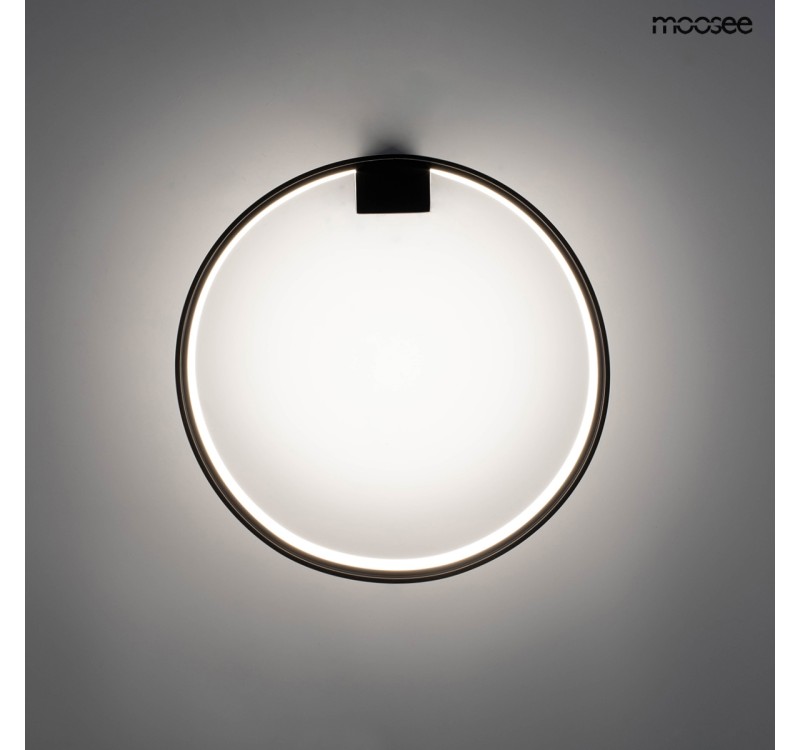 MOOSEE lampa ścienna CIRCLE WALL czarna
