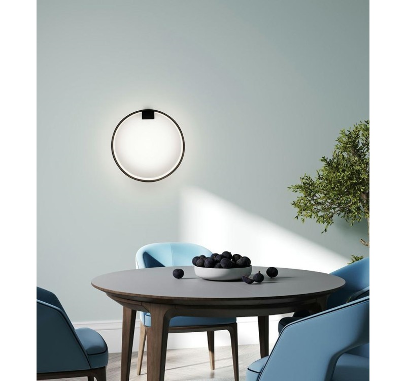 MOOSEE lampa ścienna CIRCLE WALL czarna