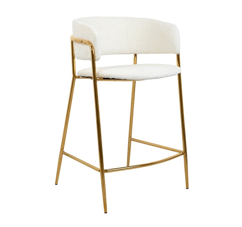 Krzesło barowe DELTA 65 białe