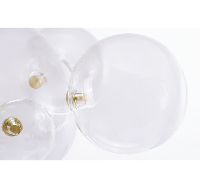 MOOSEE lampa wisząca CAPRI 6 złota - 60   LED, alumiumium, szkło