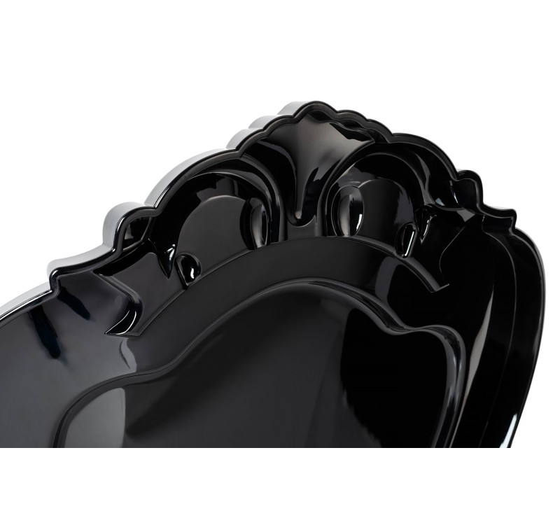 Krzesło KING ARM czarne - poliwęglan