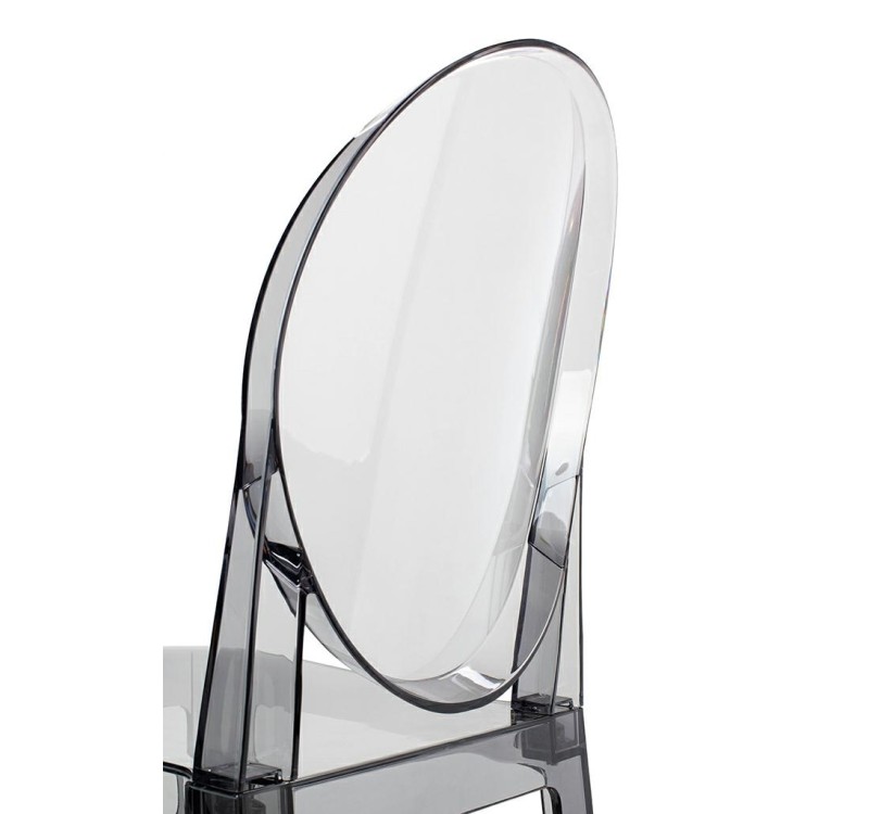 Krzesło barowe VICTORIA 65 cm dymione - poliwęglan