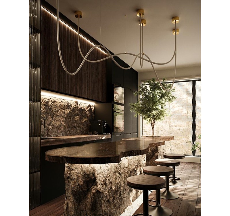 MOOSEE lampa wisząca LASSO 200 Smart      złota