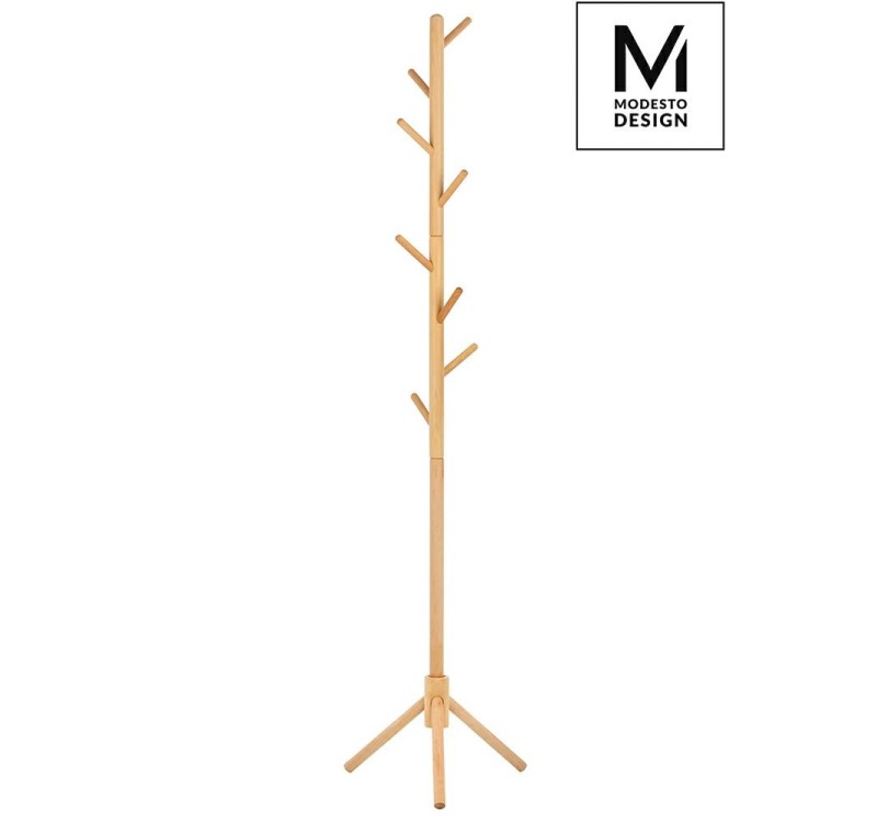 MODESTO wieszak stojący STICK naturalny - drewno bukowe