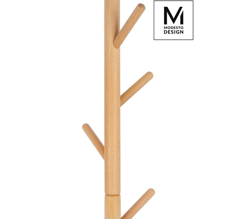MODESTO wieszak stojący STICK naturalny - drewno bukowe