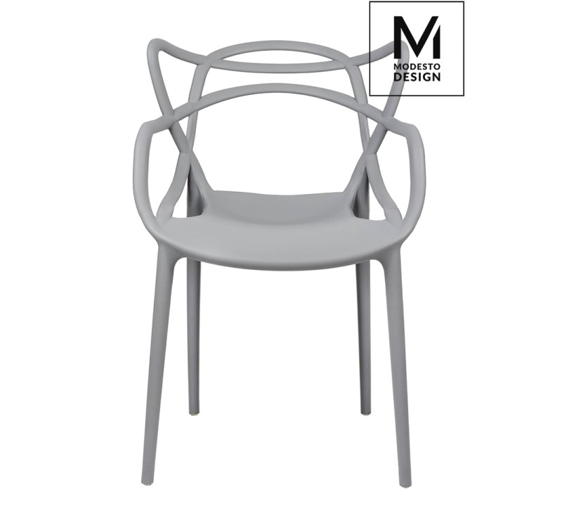 MODESTO krzesło HILO szare - polipropylen