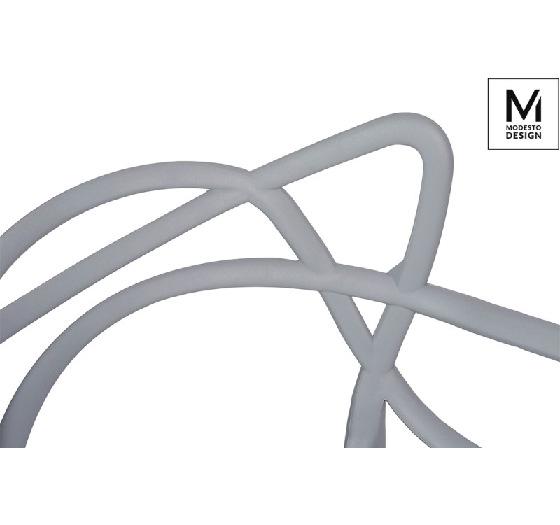 MODESTO krzesło HILO szare - polipropylen